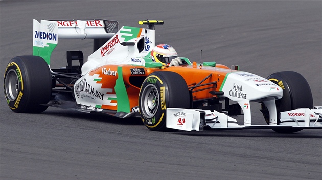 Paul di Resta ze stáje Sahara Force India Formula One v korejské kvalifikaci