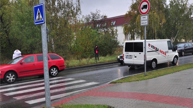 Pechod na Libuské ulici v Praze, nedaleko kterého Deana