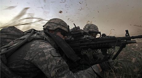 Amerití vojáci v Iráku. Ilustraní foto