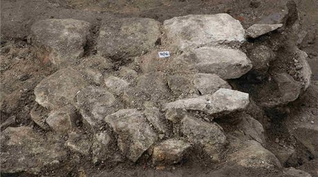 st romnsk zdi, kterou nali archeologov pi przkumu olomouckho Dolnho