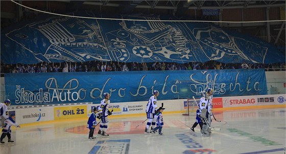 Zahájení nové sezony extraligy hokeje v brnnské hale Rondo domácí Komet