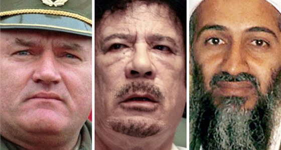 Ratko Mladi, Muammar Kaddáfí a Usáma bin Ládin