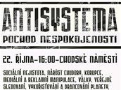 Plakt zvouc na anarchistick pochod nespokojenosti v Plzni v sobotu 22. jna.