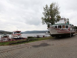 Na Brnnsk pehrad skonila plavebn sezona a jej parnky opoutj hladinu