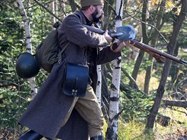 Celou akci komentoval odborný pracovník Vojenského historického ústavu, díky