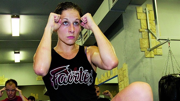 Lucie Mudrochová trénuje kickbox i na soukromých lekcích.