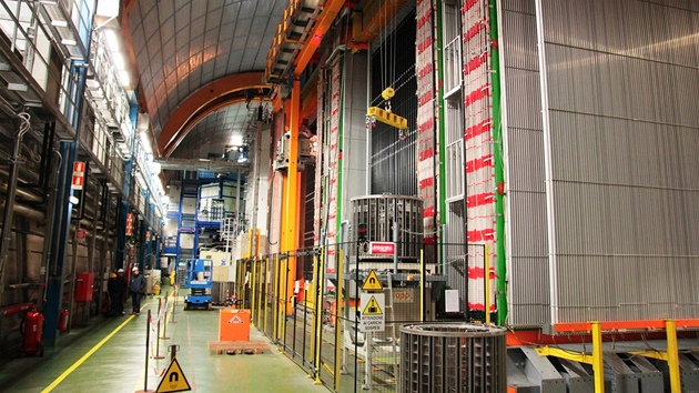 Detektor OPERA v italské laboratoi Gran Sasso