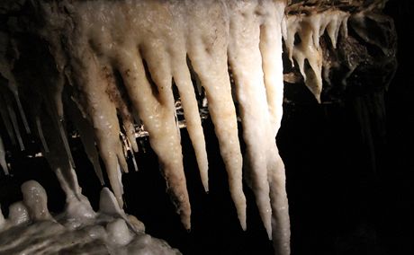 Amatérská jeskyn v Moravském krasu. Ilustraní snímek