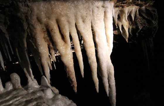 Amatérská jeskyn v Moravském krasu. Ilustraní snímek