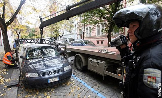 e vám nkdo odtáhne auto z modré zóny, by se o svátcích stát nemlo.