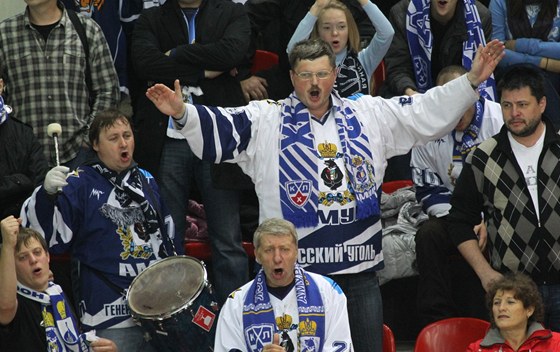 Fanouci hokejist Chabarovska tentokrát po utkání dvod k radosti nemli.
