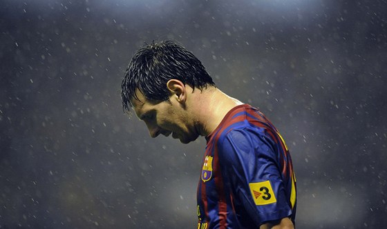 ZKLAMANÝ KANONÝR. Lionel Messi sice zaídil své Barcelon proti Bilbau v závru