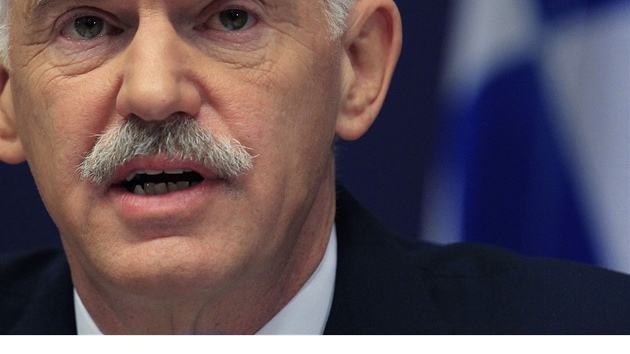 eck premir Jorgos Papandreou (1. listopadu 2011)