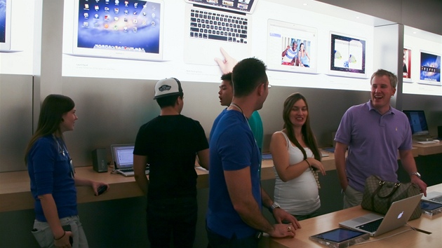 Apple Store si dv zleet, aby se zkaznci v obchod nectili jako v obchod.