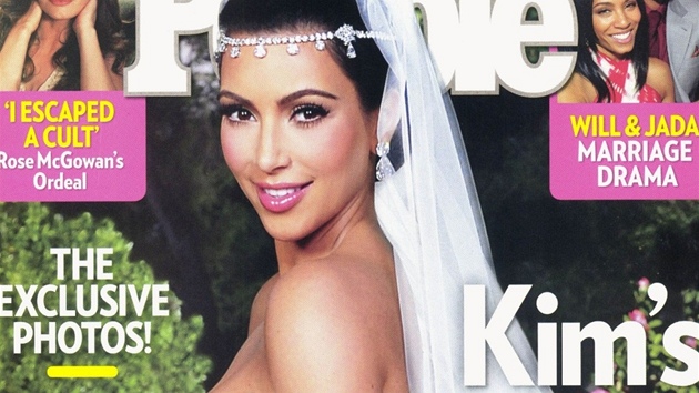 Kim Kardashianová prodala svatební fotografie magazínu People za 2,5 milion...
