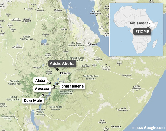 MAPA: Etiopie 