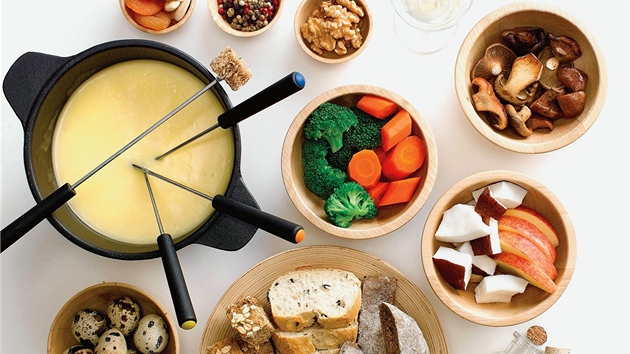 Sýrové fondue. Sýrové fondue.