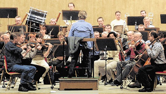 Zkouka ostravské Janákovy filharmonie.