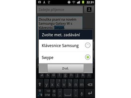 Samsung Galaxy W (i8150) displej