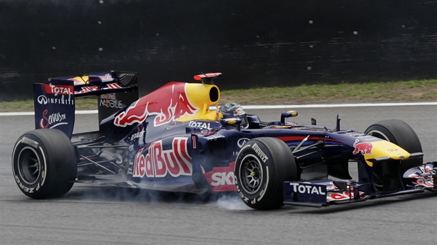 VÍTZ KVALIFIKACE. Sebastian Vettel s Red Bullem zajel v kvalifikaci Velké ceny