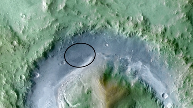 Pedpokldan msto pistn Curiosity na povrchu Marsu. Jde o oblast o rozmrech zhruba 20 na 25 kilometr uvnit Galeova krteru. tvar s prmrem zhruba 150 kilometr le jen nkolik stup pod maranskm rovnkem. 