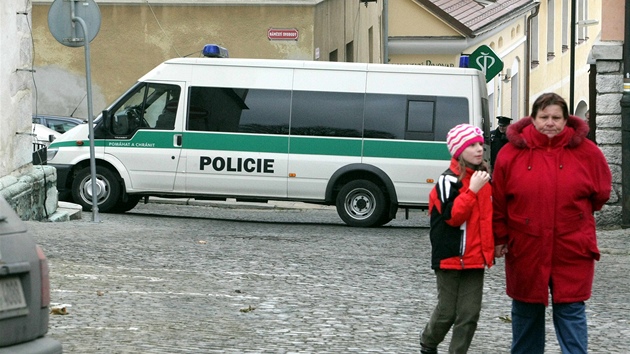 Na bezpenost pi akci DSSS dohlíeli ve Vimperku policisté.