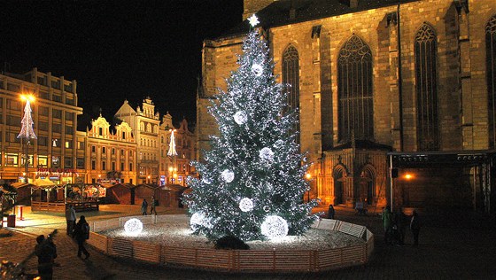 Vánoní strom v Plzni