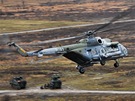 Evakuace rannch pomoc vrtulnku Mi-171 bhem nejvtho letonho cvien...