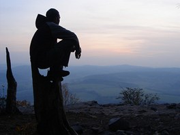 Snímek z vandru u ertovy kazatelny v Brdských lesích