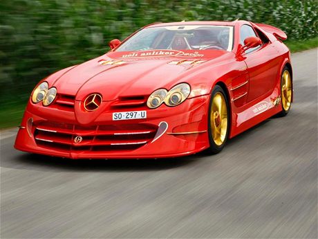 Mercedes Benz SLR McLaren Red Gold Dream