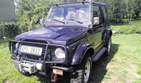 Ukradený Suzuki Samurai klatovského majitele Josefa Nového