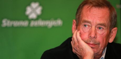 Václav Havel vyjádil pímou podporu Bursíkov Stran zelených.