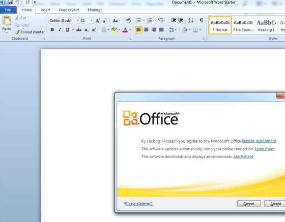 Microsoft Office 2010 Starter