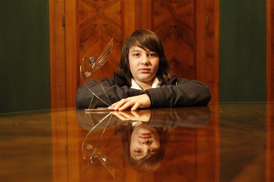 Vítz letoní Ceny Michala Velíka, dvanáctiletý Martin Spiridonov. (15.12.2011)