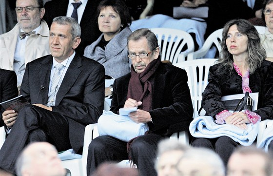 Václav Havel si nenechal ujít ani pedloský koncert sopranistky Renée Fleming.
