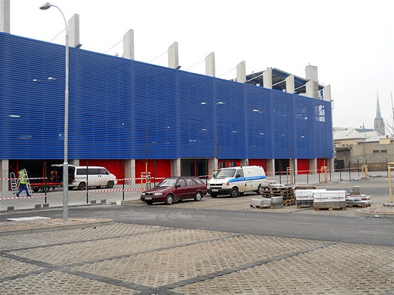 Fotbalový stadion ve truncových sadech v Plzni