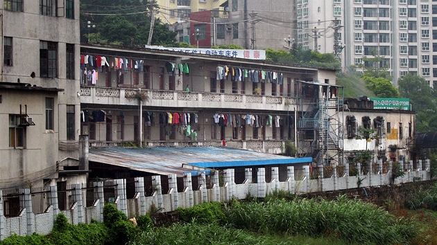 Ubytovna v továrním komplexu Hao wei