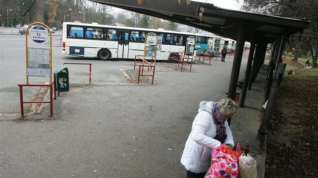 Star autobusov ndra ve Dvoe Krlov nad Labem