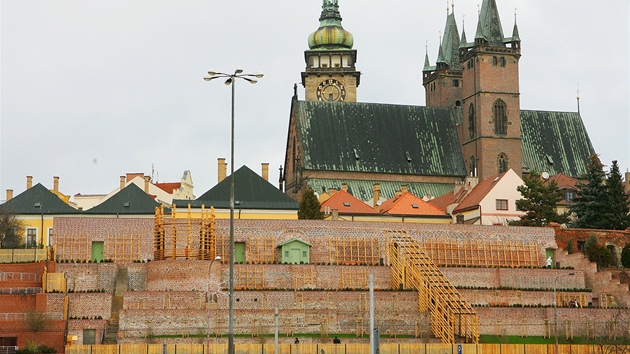 Opravené Jiní terasy v Hradci Králové.  