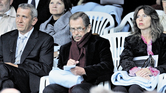 Václav Havel si nenechal ujít ani pedloský koncert sopranistky Renée Fleming.