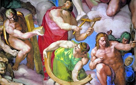 Michelangelo Buonarroti - detail z fresky v Sixtinské kapli