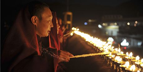 Za poslední rok se v Tibetu o sebeupálení pokusilo 35 lidí. Ilustraní snímek