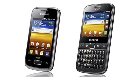 Samsung pedstavuje první dual SIM smartphony Galaxy Y Duos.