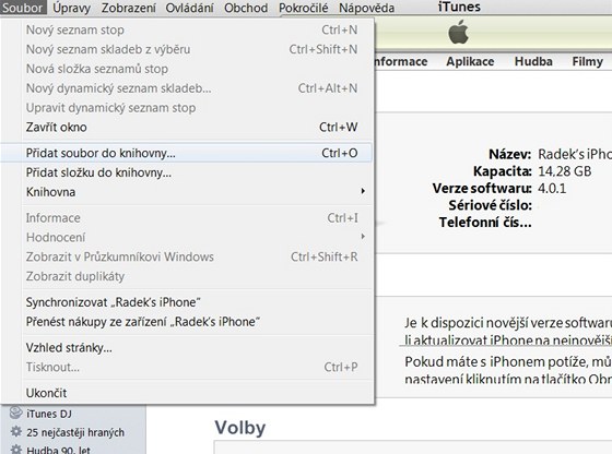 Zatky s iOS (tvorba Apple ID, synchronizace, multimdia)