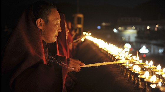 Za poslední rok se v Tibetu o sebeupálení pokusilo 35 lidí. Ilustraní snímek