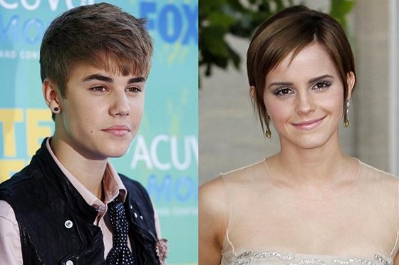 Justin Bieber a Emma Watsonová