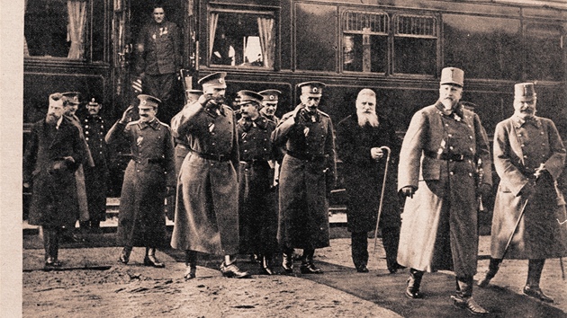 Bulharský car Ferdinand I. navštívil Těšín 11. února 1916. O jeho příjezdu Bulharský car Ferdinand I. navštívil Těšín 11. února 1916. O jeho příjezdu