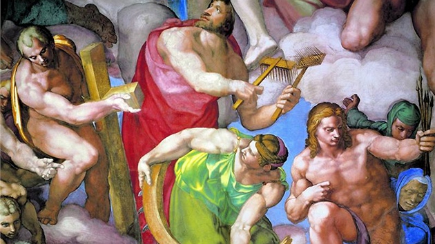 Michelangelo Buonarroti - detail z fresky v Sixtinské kapli