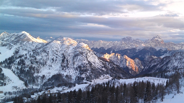 Pohled na Sonnenalpe Nassfeld