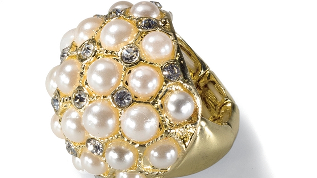 Pozlacený s perlami, Accessories New York